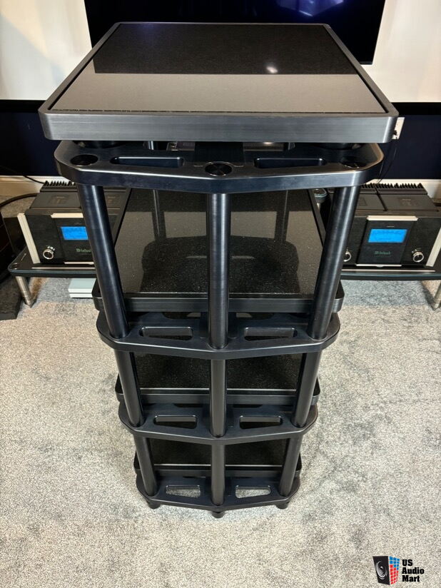 HRS SXR Hifi Audio Equipment Rack w/ M3x Granite 4 Shelf System Photo ...