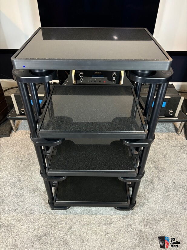 HRS SXR Hifi Audio Equipment Rack w/ M3x Granite 4 Shelf System Photo ...