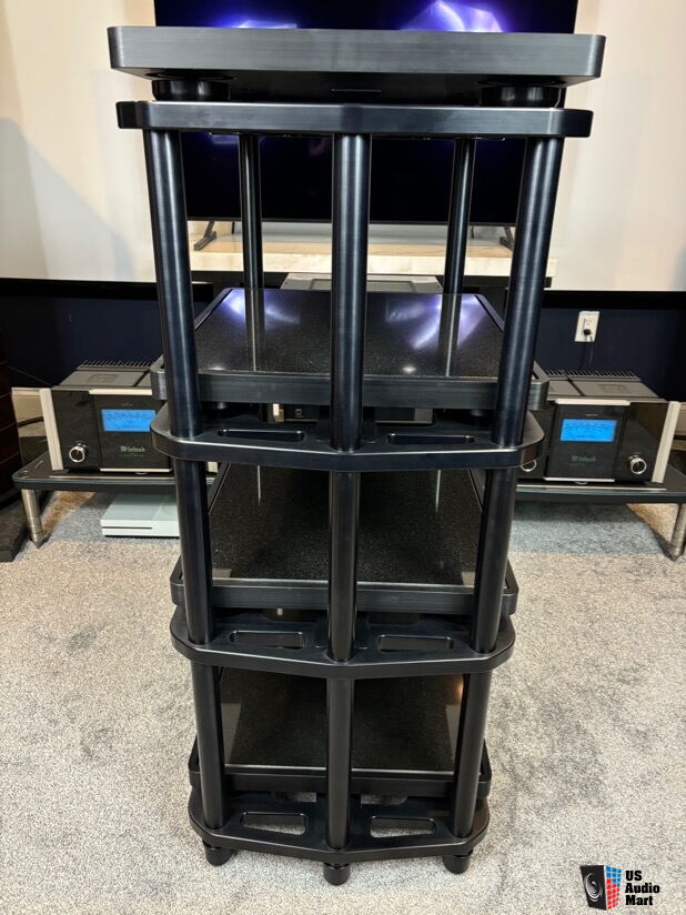 HRS SXR Hifi Audio Equipment Rack w/ M3x Granite 4 Shelf System Photo ...