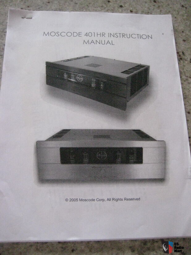 Moscode 401HR Hybrid Tube/Solid State Stereo Amplifier Photo #5565930 ...