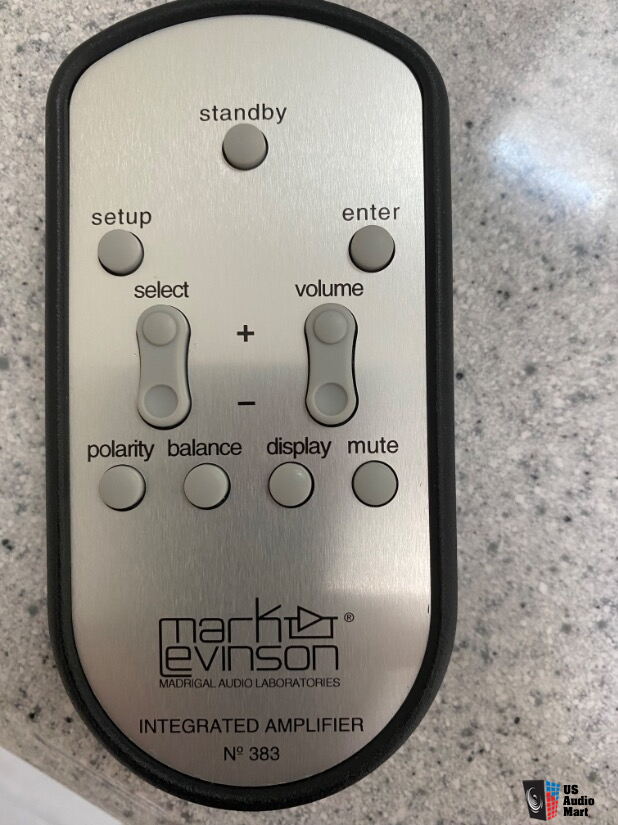 Mark Levinson Remote Control For 383 Integrated Amplifier Photo ...
