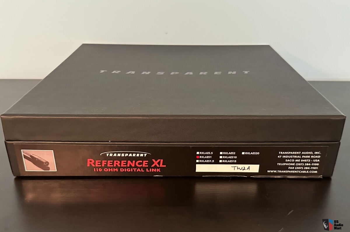 Transparent Reference XL Digital Cable 110 OHM AES/EBU - 1 Meter Photo ...