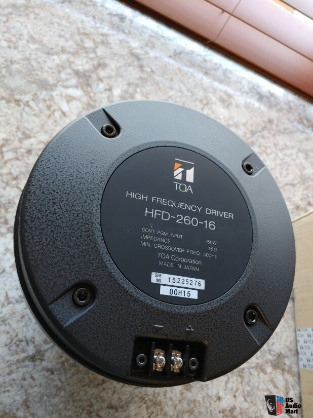 Toa +PAIR+ HFD-260-16 Brand New never mounted or used at all For