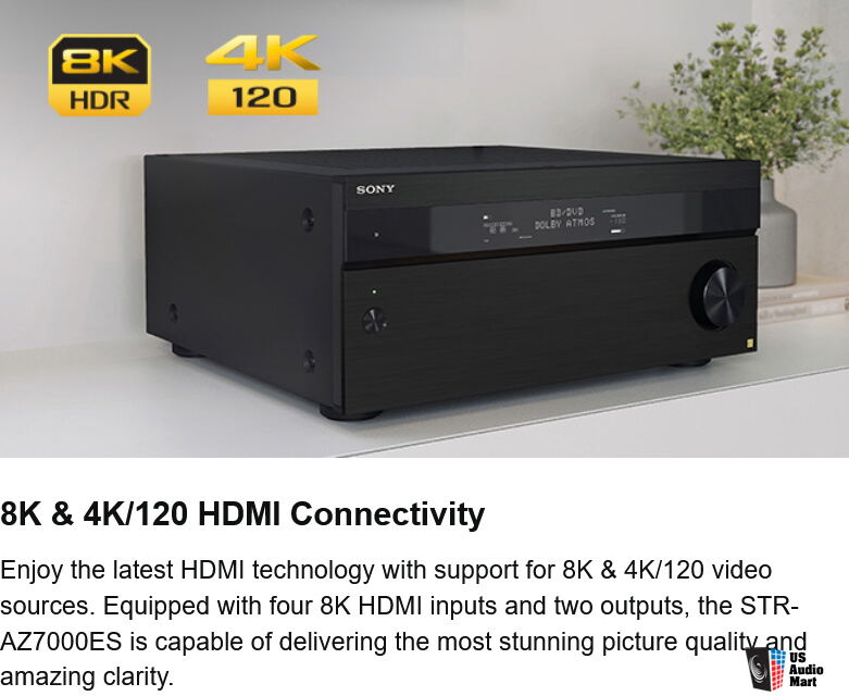 SONY STR-AZ7000ES Premium ES 13.2 CH 8K REFERENCE A/V Receiver Photo ...