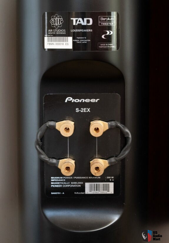 Pioneer TAD S-2EX Beryllium & Magnesium CST Bookshelf Speakers