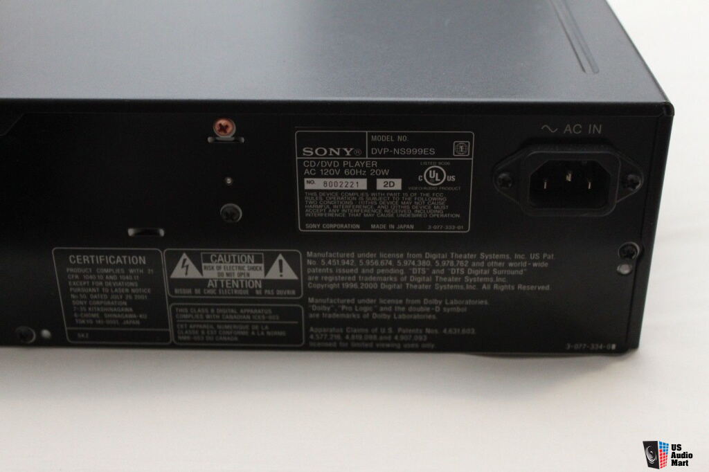 Sony DVPNS999es sacd player Photos Photo 649040 US Audio Mart