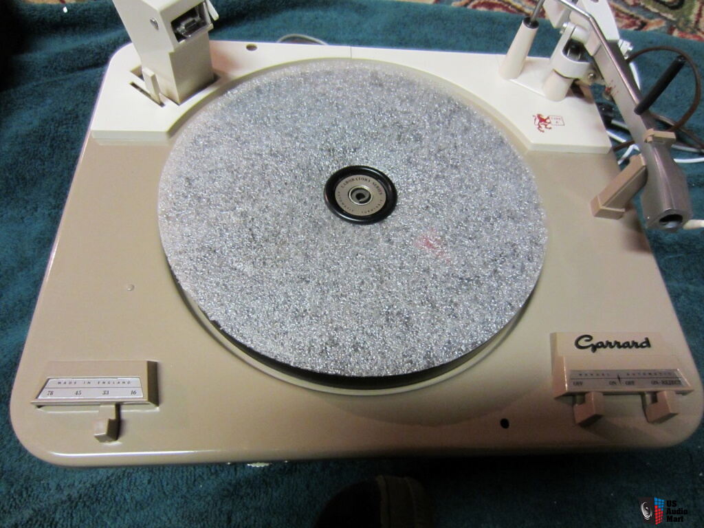 GARRARD TYPE A AUTO TURNTABLE WITH CUSTOM PLINTH AND DUST COVER