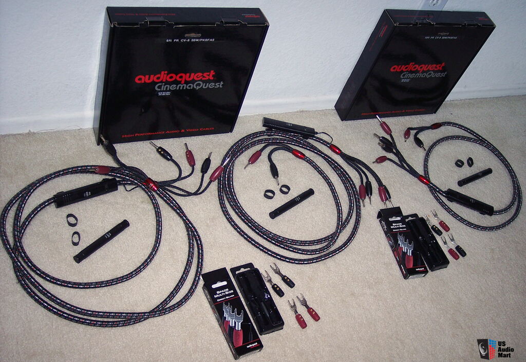 3 x Audioquest CV-8 bi-wire speaker cables w/72V DBS Photo #790530