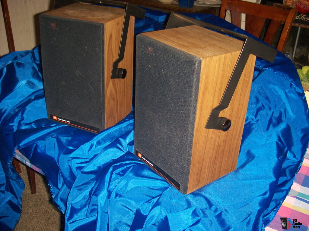 JBL 4406 STUDIO MONITOR Bookshelf Speakers Wood Veneer w/Metal