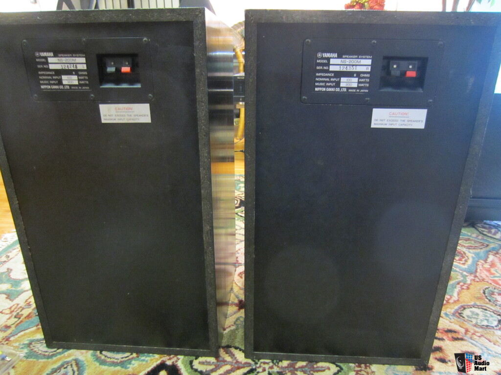 Pair Vintage ~ YAMAHA NS-200M ~Studio Monitor Speakers Photo 