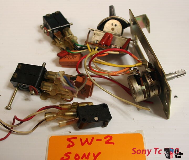 Sony TC730 Reel to Reel Parts Heads Switches Meters etc Photo
