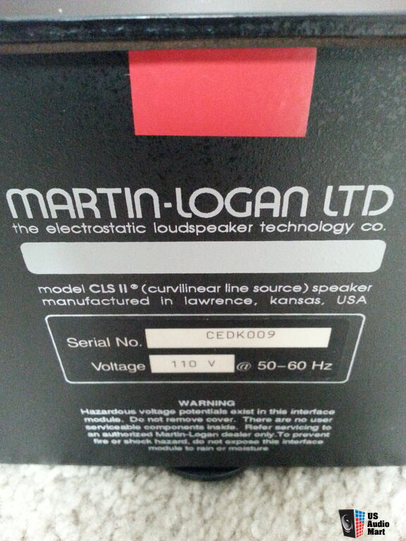 Martin Logan CLS IIz ***Sale 