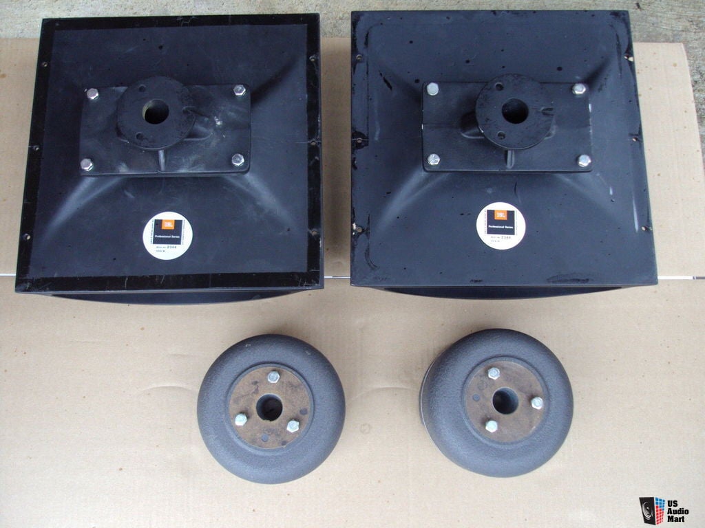 Problema consola Bronceado JBL 2344 horn and 2421A driver - Pair Photo #953218 - UK Audio Mart